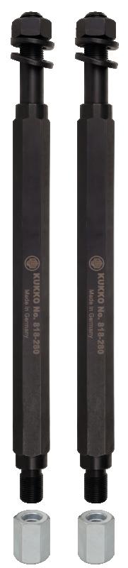 Komplett dragbult (par, 250 mm förlängning)