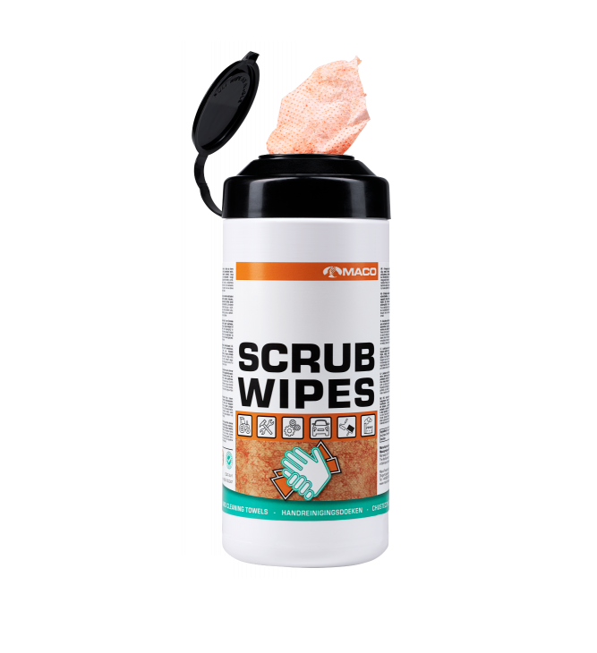 MACO Scrub Wipes Extreme Orange 75st