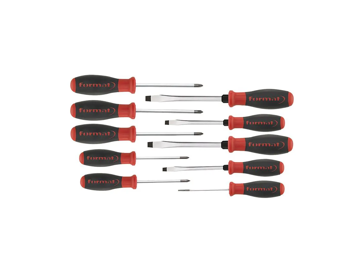 Skruvmejselsats Spår 3-7Mm, Ph 1+2, Pz 1+2, Format