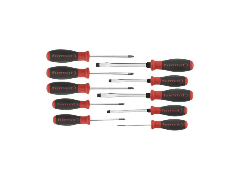 Skruvmejselsats Spår 3-7Mm, Ph 1+2, Pz 1+2, Format