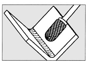 Roterande fil DIN 8033, Cylindrisk form med fullradieände WRC, 6x16 mm, tandning ALU