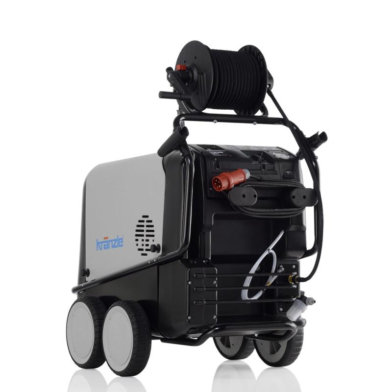 Hetvattentvätt THERM 1017, 400V, 3-fas, 150 bar, 16,7 liter/min, med slangvinda D12