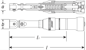 Momentnyckel 20-120Nm 14x18mm Hazet