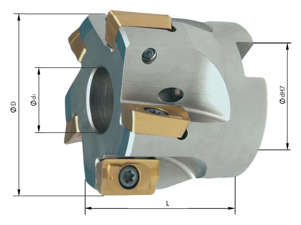 Hörnfräs 90° Ø 80mm 7 tänder, Format