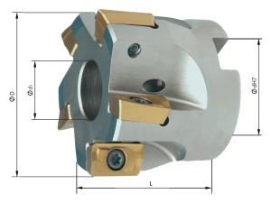 Hörnfräs 90° Ø 80mm 7 tänder, Format