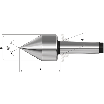 Roterande Dubb Stlk275 Mk5 Kon Spetsig, 60°, Röhm