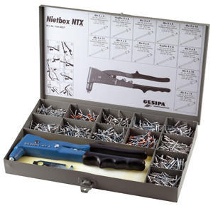 Handnittångsats NTX, 941-delar, inkl. blindnitar