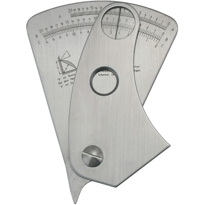 Svetsfogmall rostfri, avläsning 0,01mm, FORMAT