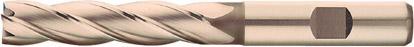 Pinnfräs HSS-E TiALN, DIN844L, 4-skär, 16mm, typ N, skaft HB, medellång, FORMAT