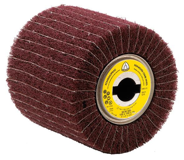 Lamellslipskiva, K150, 100X100X19Mm, Filtd./Lin.