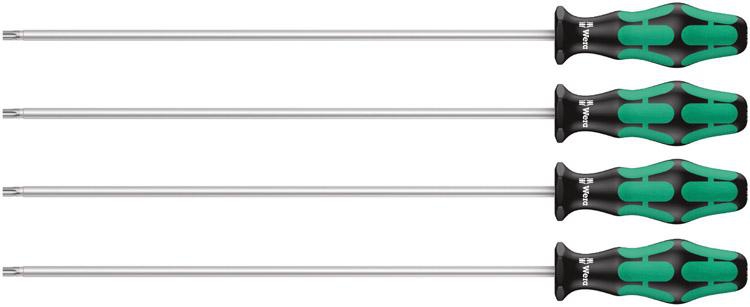 Skruvmejselsats Torx® Extra Långa, 4 Delar, T20-30, Wera