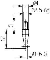 Mätinsats F Gänga M2,5 Gänga 3Mm Ø