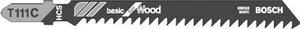 Sticksågblad T111C för tjocklek 4-50mm 74x3mm - förp. a 5 styck
