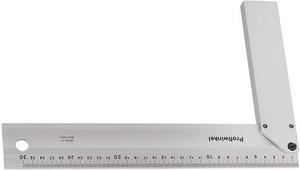 Snickarvinkel 250Mm Med Ståltapp Aluminium