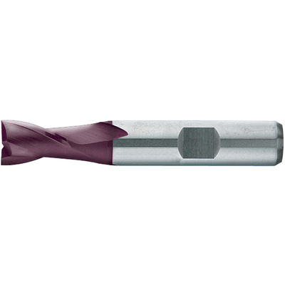 Pinnfräs HSS-E PM TiALN DIN327D, 2-skär, 3mm, kort, skaft HB, typ N, FORMAT