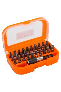 1/4" bitssats för spår-, Phillips-, Pozidriv-, Torx-, insexskruv, 31 delar, Bahco