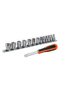 Hylsnyckelsats 1/4" Skena 13D