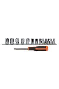 Hylsnyckelsats 1/4" Skena 13D