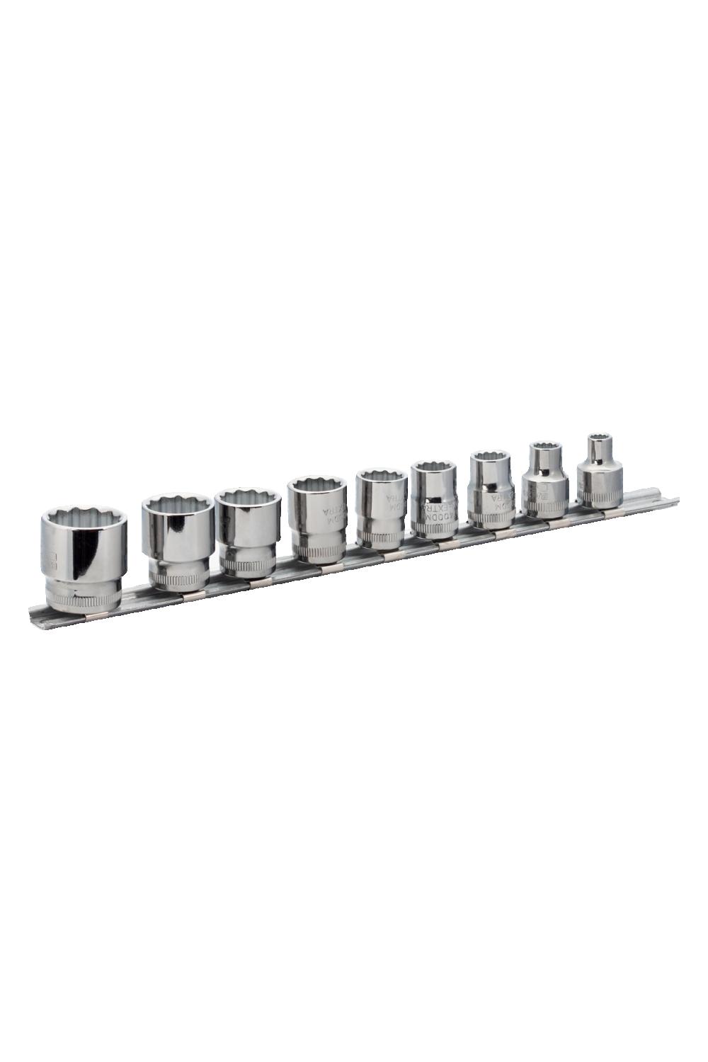 Hylssats 6-K 3/8" 9St På Sken