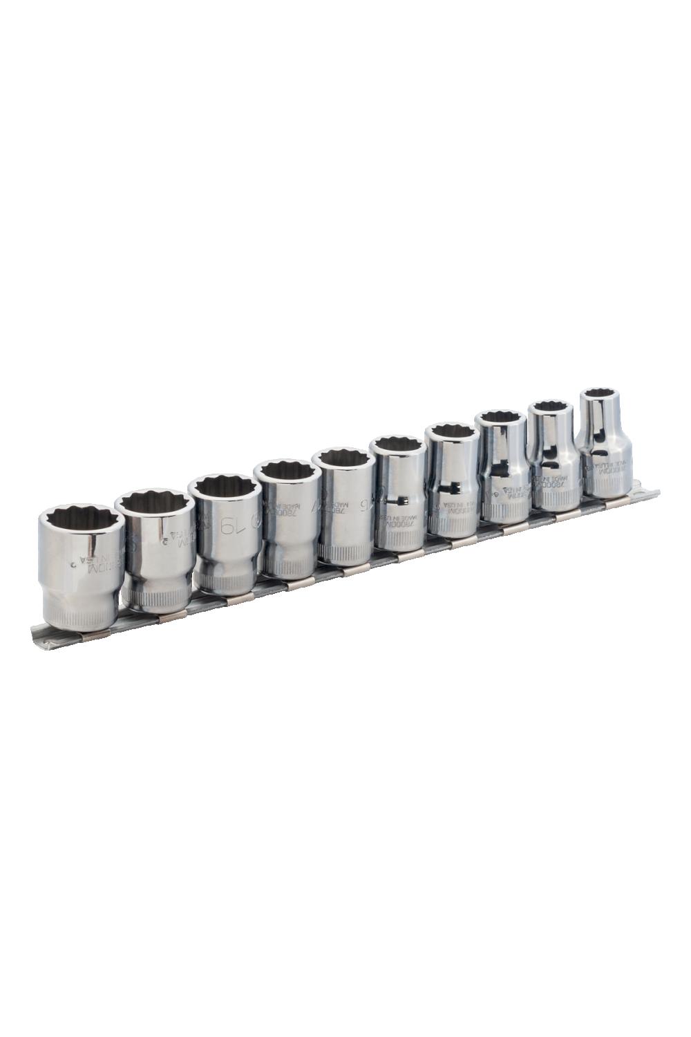 Hylssats 1/2" 12-K 10 St Sken