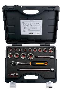 Hylsnyckelsats 1/2" 12K Tum 1