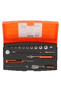 Hylsnyckelsats 1/4" 18 Delar