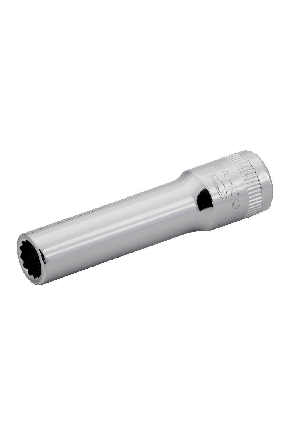 Hylsa 1/4" 12-Kant Lång 1/2"