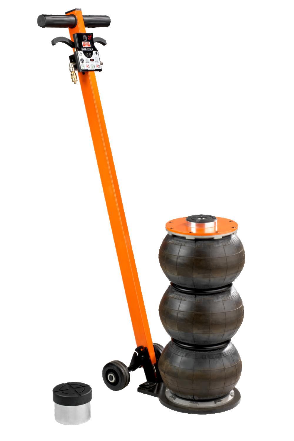 Trestegs tryckluftsdomkraft, långt handtag, 2 T, Bahco