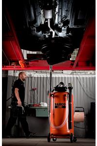 Spilloljeuppsamlare med sugfunktion, 90 liter