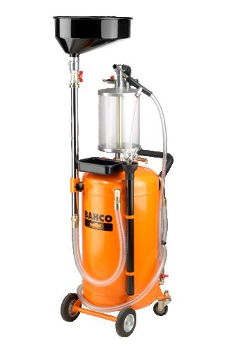 Spilloljeuppsamlare med sugfunktion, 90 liter med inspektionsbehållare