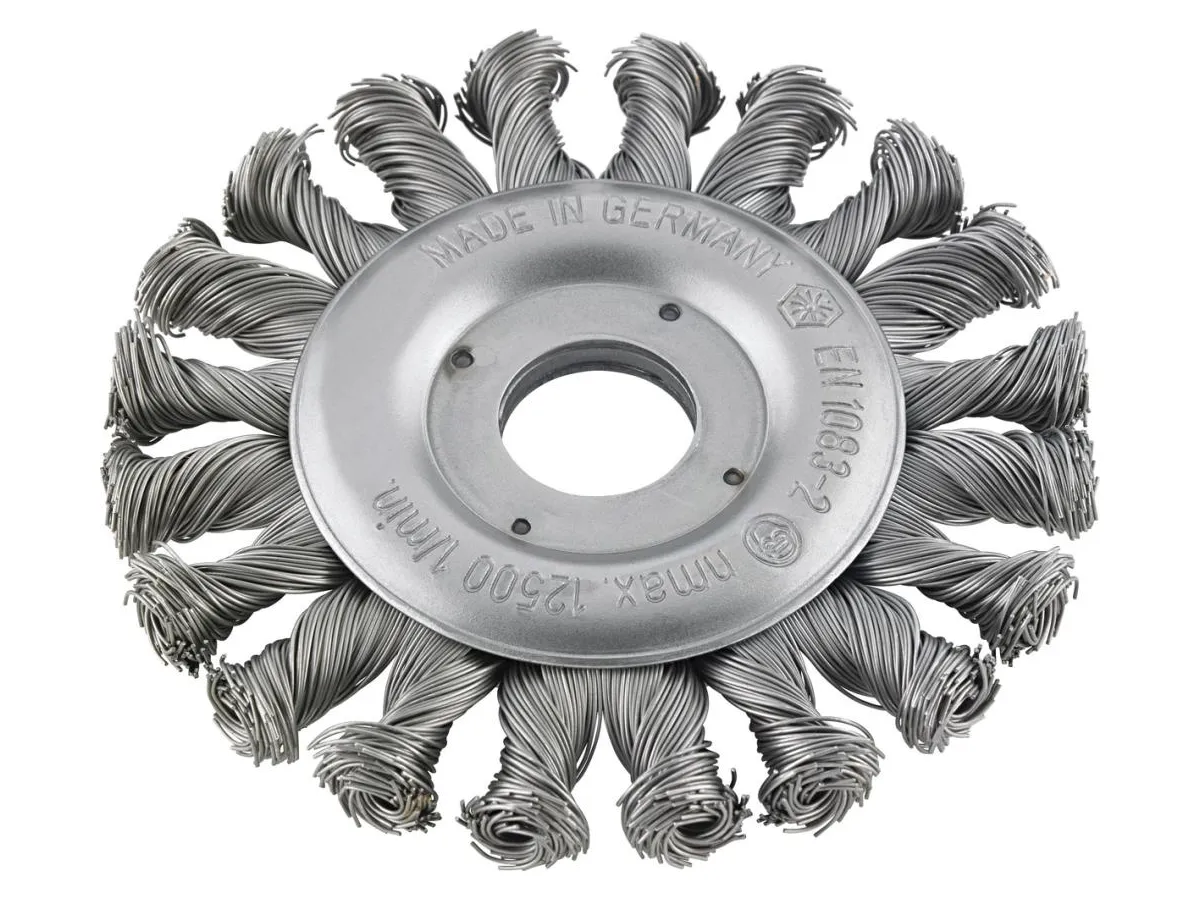 Cirkulärborste Virad, höger/vänster, 115mm, rostfri, Format