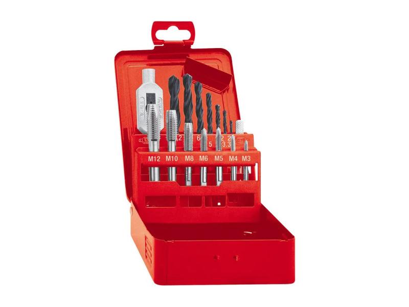 Handgängtappsats + borr HSS, DIN352, M3-M12, rak, FORMAT