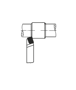 Svarvstål HM P25/P30 DIN4971 vänster 32x32 WILKE