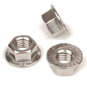 Tandad flänsmutter M6MFT M10 A4