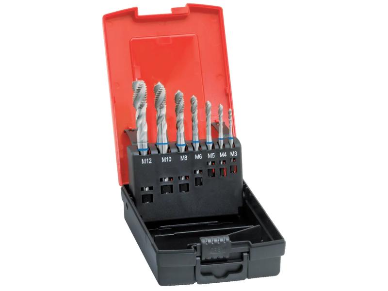 Maskingängtappsats HSS-E, DIN371/376, typ VA, M3-M12, spiral, FORMAT