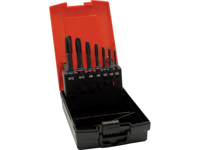 Maskingängtappsats HSS-E, DIN376, TANDEM, typ N, M3-M12, rak, FORMAT