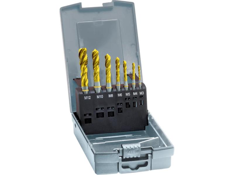 Maskingängtappsats HSS-E TiN, DIN371/376, M3-M12, spiral, GÜHRING