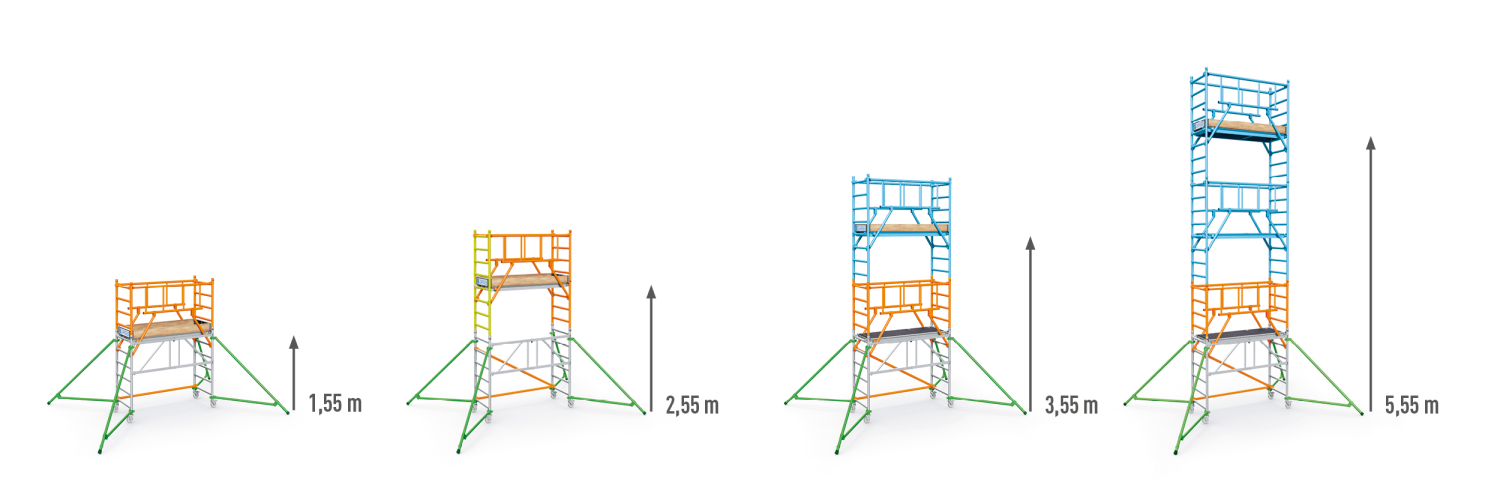 +1 m påbyggnadspaket till PaxTower (orange)