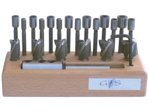 Planförsänkarsats HSS, stlk 01, 5-9 mm, skaft cyl., GFS