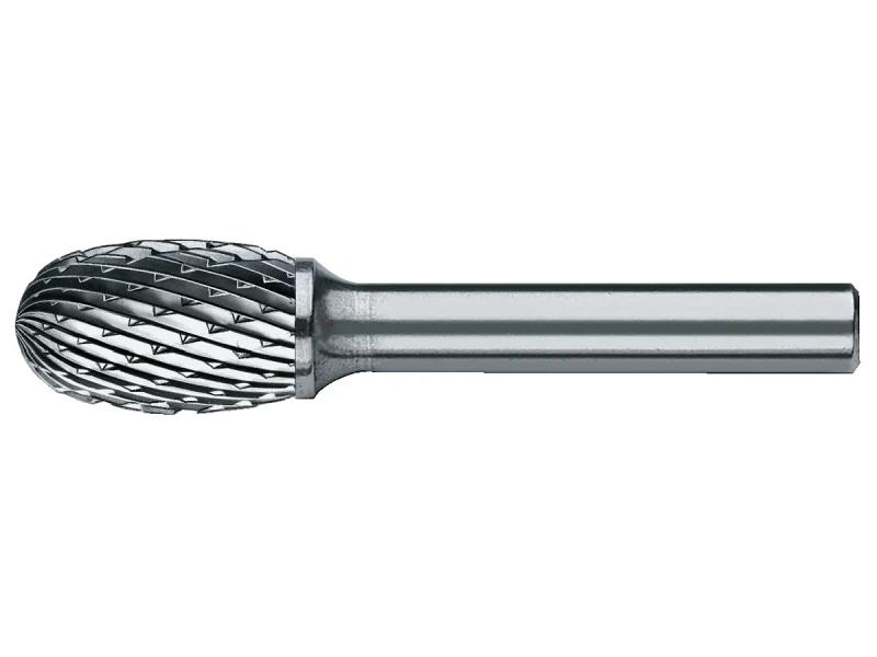 Roterande fil DIN 8033, Oval form TRE, tandning C (12 x 20 x 60 mm)