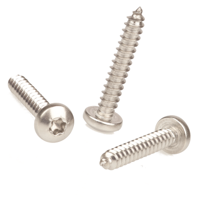 Kullrig plåtskruv, torx, RTS ST3.5x25 A4 STAR