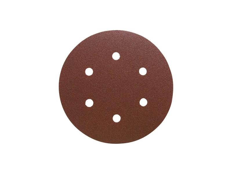 Slipark 150mm K120, kardborrfäste, 6 hål, Format