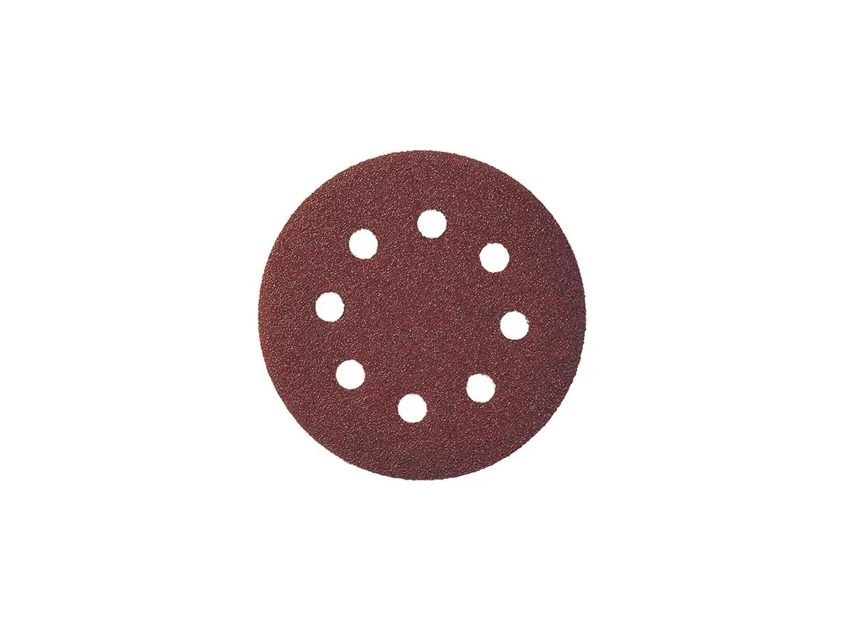 Slipark 125mm K80, kardborrfäste, 8 hål, Format