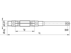 Ställbar handbrotsch, HSS, stlk 0, 8-9mm, Beck