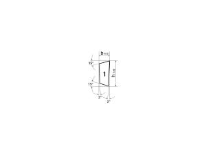 Sparskär Stick Dubbeltrapets HSS Co10, 20x3x140mm, form L, WILKE