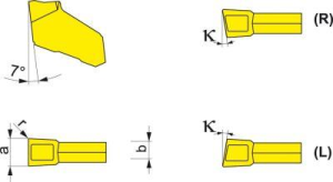 Stickstålskär FORMAT LFMX 2.00-0.16N F U 9035