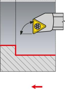 Svarvbom 90°, innersvarvhållare FORMAT A16M STFCR 11
