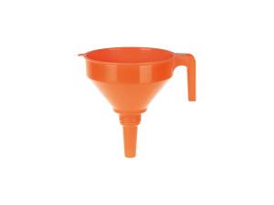 Tratt Ø 160mm, av polyetylen, med överloppsrand + sil