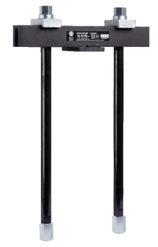 Avdragningsanordning med 135 mm - 300 mm spänna, 470 mm klämdjup (utan hydraulisk Hohlkolbenzylinder)