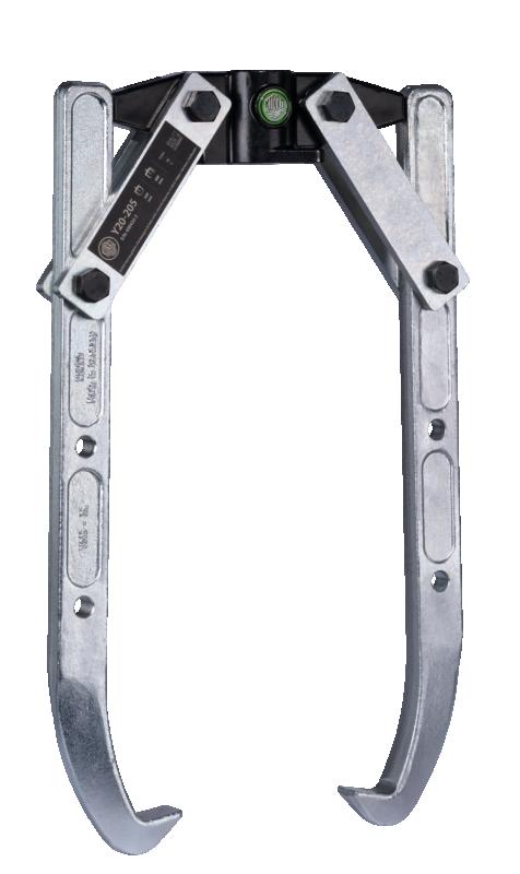 2-armad avdragare med svängbara utdragkrokar, upp till 1.000 mm spännvidd, 700 mm spänndjup (utan hydr. ihålig cylinder)